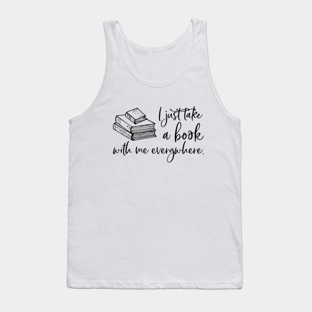 I just take a book with me everywhere. Tank Top by Stars Hollow Mercantile